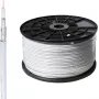 SHIVERPEAKS BASIC-S SAT Coaxial Cable 100m, 1.1/5.0, 4-Fold Shielded, CCS, 75 Ohm, White BS81800-STAKU
