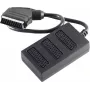shiverpeaks BASIC-S Scart Splitter Cable, 1x Scart Male to 3x Scart Female, 0.5 m, Fully Wired, Black (BS94051)