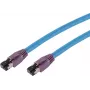 SHIVERPEAKS BS08-40031 Cat8 S/FTP Network Cable, RJ45, 2 m, Blue, 40 Gbit/s, 2000 MHz