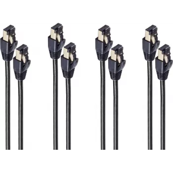 SHIVERPEAKS BS08-41025-4 Cat.8.1 S/FTP Network Cable, RJ45, 1m, Black