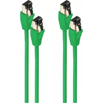 SHIVERPEAKS BS08-41043-2 Cat8.1 F/FTP Network Cable, RJ45 Male to RJ45 Male, 3 m, Green