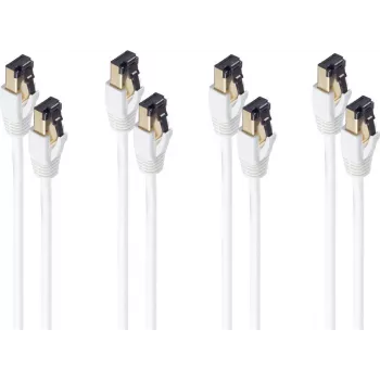 SHIVERPEAKS BS08-41056-4 Cat8.1 F/FTP Network Cable, 5 m, White