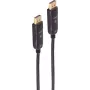 SHIVERPEAKS BS30-16495 Active Optical DisplayPort Cable 1.4, 50 m, 8K 60Hz, 4K 120Hz, Black