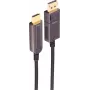 SHIVERPEAKS BS30-20485 Active Optical DisplayPort to HDMI Adapter Cable, 4K60, 30m, Black