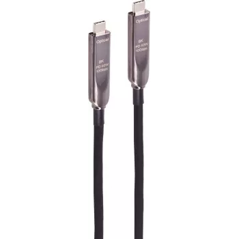 SHIVERPEAKS BS30-43075 USB-C Hybrid Cable, 10 m, 8K 60Hz, 10 Gbps, 60W PD, PVC, Black