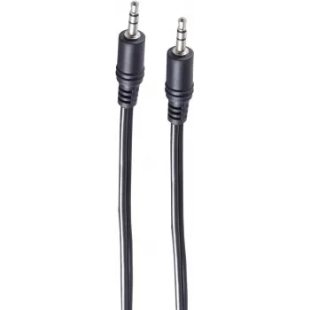 SHIVERPEAKS BS30812-0.5 3.5mm Stereo Audio Cable, 0.5m, Black