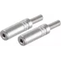 SHIVERPEAKS BS51210-M2 3.5 mm Stereo Jack Plug, Stainless Steel, Solder Termination, Gold Plated