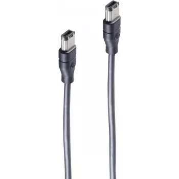 SHIVERPEAKS BS77202 FireWire 400 Cable - 6-pin to 6-pin, Black, 400 Mbit/s