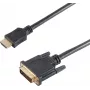 SHIVERPEAKS BS77481 HDMI Type A Male to DVI-D Male Video Cable Adapter, 1.5 m, Black, Gold-Plated, Triple Shielded, Supports 1920x1200