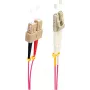 SHIVERPEAKS BS77941/4 OM4 LC to SC Duplex Multimode Fiber Patch Cable, 15 m, Violet