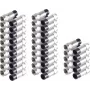SHIVERPEAKS BS85029-A-SET25 F-Type Compression Connector for 7 mm Coaxial Cable, 25-Pack, Nickel-Plated Brass, 75 Ohm, Weatherproof, Silver
