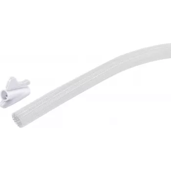 SHIVERPEAKS Flexible Cable Duct Set, 13 mm, White, 3.75 m (BS18-33376)