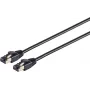SHIVERPEAKS Helos Cat 8.1 F/FTP Patch Cable, 1m, Black, 25/40GBase-T, LSZH, Gold-Plated Connectors