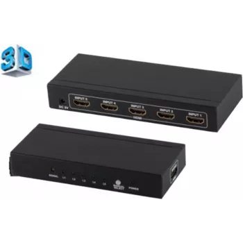 ShiverPeaks PROFESSIONAL HDMI Switch 4x IN 1x OUT 4K2K 3D Metal Housing VER1.4