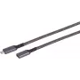 SHIVERPEAKS S-Conn 14-74006 USB-C to USB-C Cable 1m USB 3.2 Gen 2 10Gbps 100W PD Black & White