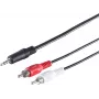 SHIVERPEAKS S-Conn 3.5mm to 2x RCA Audio Cable 2.5m Black Red White (30832-2.5)