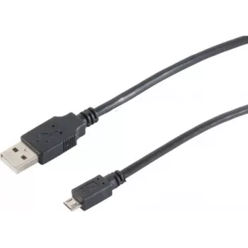 SHIVERPEAKS S-Conn 77183-HQ 3m USB A to Micro-USB B Male to Male Black USB Cable