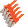 SHIVERPEAKS S-Conn Cat.7 S/FTP Patch Cable, 1.5 m, RJ-45 to RJ-45, Gold-Plated Contacts, 10 Gbps, 600 MHz, Copper, Black 75511-1.5O-SET5