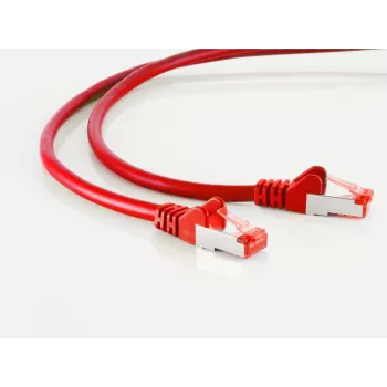SHIVERPEAKS S/CONN maximum connectivity Cat 6A S/FTP PIMF Halogen-Free GHMT-Certified Patch Cable, Red, 0.15 m (75711-A0.15R)