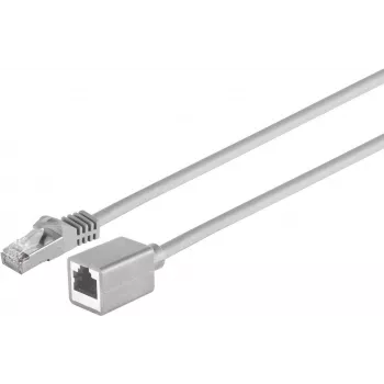 SHIVERPEAKS S/CONN maximum connectivity Cat.7 S/FTP PIMF Halogen-Free Network Extension Cable, RJ45 Male to Female, 0.5m, Grey (08-62010)
