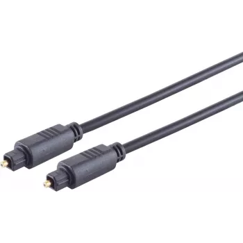 SHIVERPEAKS S/CONN maximum connectivity Fiber Optic Cable, Toslink Male to Toslink Male, 10.0 m, Black (69004-10)