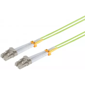 SHIVERPEAKS S/CONN maximum connectivity LC/LC OM5 Duplex Fiber Optic Patch Cable, 50/125µm, Lime Green, 3m 07-500415
