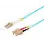 SHIVERPEAKS S/CONN maximum connectivity LC/SC Duplex Fiber Optic Patch Cable, OM3 50/125µm, Aqua, 5.0 m (77955/3)