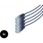 SHIVERPEAKS S/CONN maximum connectivity Telephone Connection Cable, RJ11 Male to RJ11 Male, Round, Black, Flexible, Copper, Set of 5, 2.0 m SO70084-2-SET5