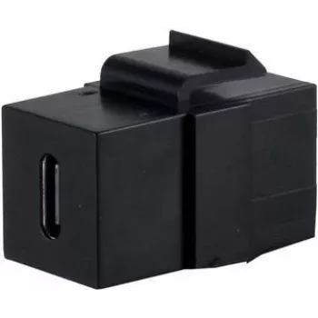SHIVERPEAKS S/CONN maximum connectivity USB-C 3.1 Keystone Adapter, 10Gbps, Female to Female, Black (08-10040)