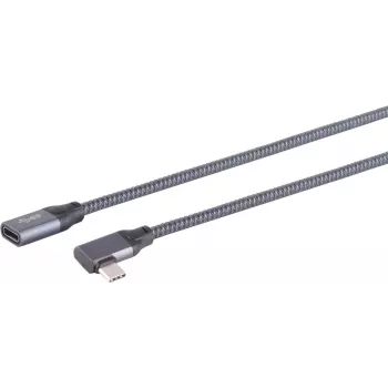 SHIVERPEAKS S/CONN maximum connectivity USB-C Extension Cable, 3.2, 90°, Pro, 0.25 m 13-56000