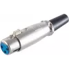 SHIVERPEAKS S/CONN maximum connectivity XLR Coupler with Strain Relief, 3-Pin Female, Nickel-Plated Zinc Die-Cast, Solder Termination 55020
