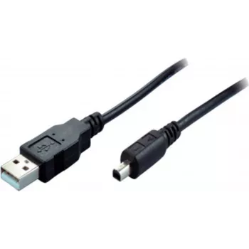 SHIVERPEAKS USB 2.0 Mini Cable, USB-A Male to Mini USB-B Male, 1.0 m, Black 11004995