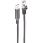 SHIVERPEAKS USB-A to RJ45 Gigabit Ethernet Adapter Cable, 7.5 m, Aluminum, Black BS14-52065