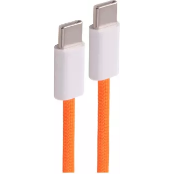 shiverpeaks® USB-C Charging Cable 2.0, 240W, Orange Textile, 3m (BS14-22047)