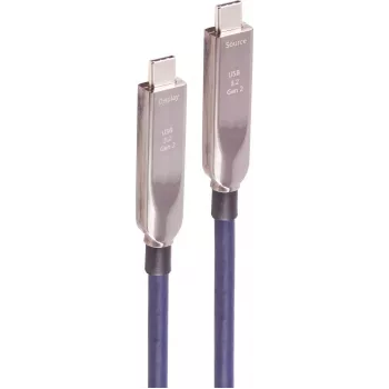 SHIVERPEAKS USB-C Hybrid Cable 3.2 Gen 2 10Gbps 8K 60W TPU 10m Black BS30-44071
