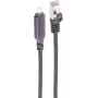 SHIVERPEAKS USB-C to Gigabit Ethernet Adapter Cable, USB 3.1 Gen 1, RJ45, 7.5 m, Black BS14-51065