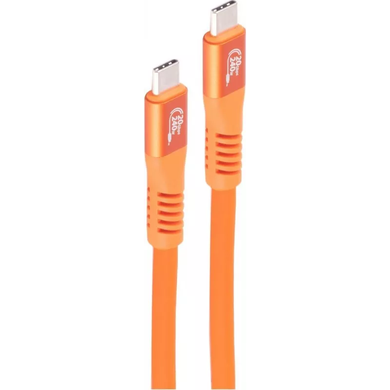 SHIVERPEAKS USB-C to USB-C Cable 3.2 Gen 2x2 240W PD 3.1, 3m, Orange BS14-77047