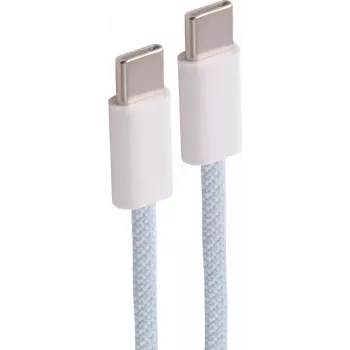 SHIVERPEAKS USB-C to USB-C Charging Cable 2.0, 60W, Blue Textile, 2.5m (BS14-21251)