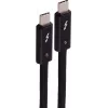 SHIVERPEAKS USB-C to USB-C Thunderbolt 5 UltraFlex Cable, 240W, 2m, Black BS13-75035