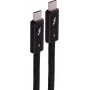 SHIVERPEAKS USB-C to USB-C Thunderbolt 5 UltraFlex Cable, 240W, 2m, Black BS13-75035