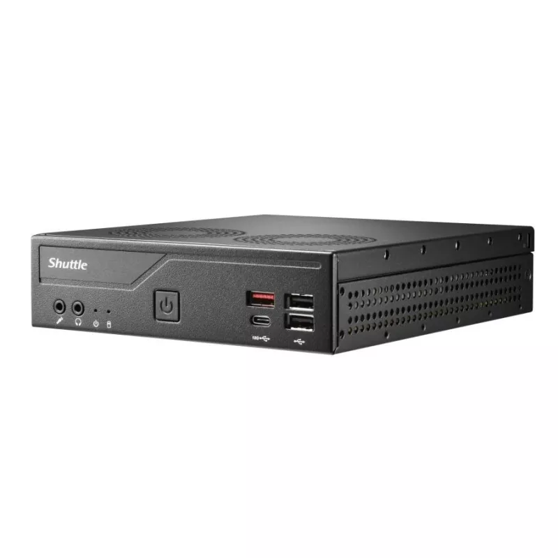 Shuttle DH810S Slim PC Barebone, LGA1150, Intel H81, DDR3L, HDMI, DP, M.2, Dual GbE, 8x USB, COM, 24/7