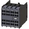 SIEMENS Auxiliary Switch Block 2NO+2NC, Size S00/S0, Screw Terminal, 3RH2911 Series 3RH29112GA22