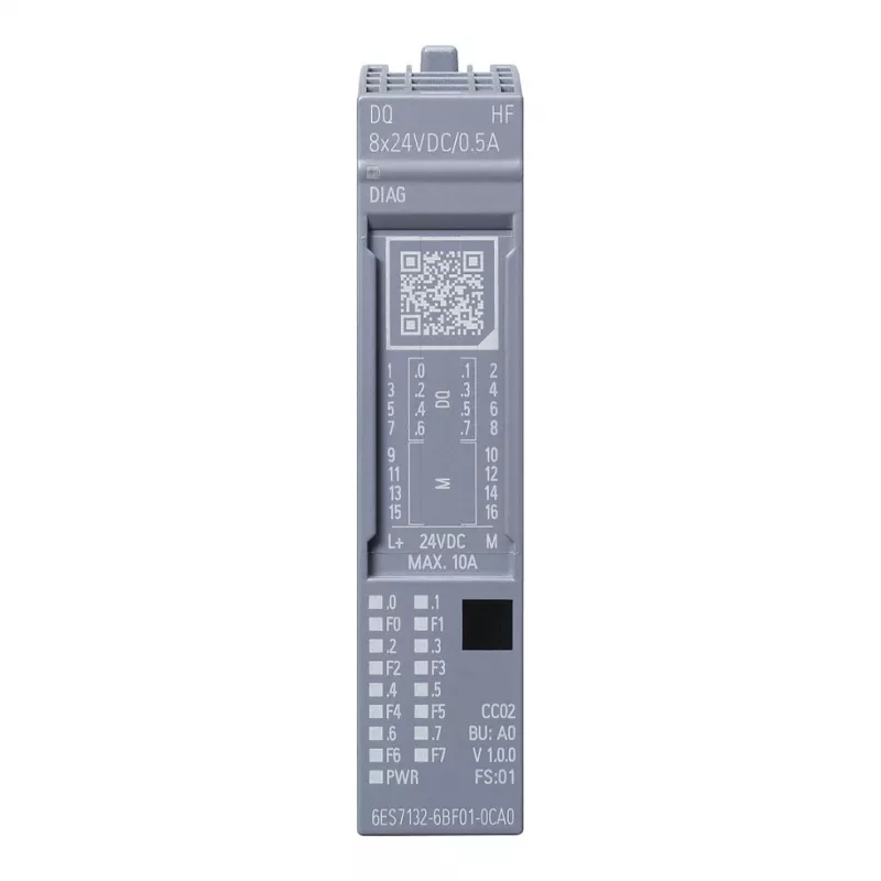 Siemens SIMATIC ET 200SP Digital Output Module DQ 8x24VDC 6ES7132-6BF01-0CA0
