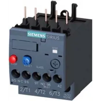 Siemens SIRIUS 3RU2 Thermal Overload Relay 0.9-1.25 A, Class 10, S00, Screw Terminals, 1NO+1NC 3RU21160KB0