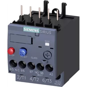 Siemens SIRIUS 3RU2116-1BB0 Thermal Overload Relay, 1.1-1.6 A, Class 10, Screw Terminals
