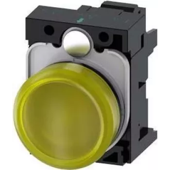 Siemens SIRIUS ACT 3SU1102-6AA30-3AA0 Yellow LED Indicator Light, 24V AC/DC, 22mm