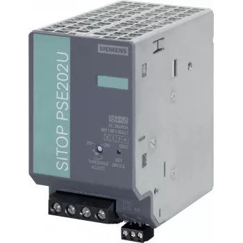Siemens SITOP PSU8600 Buffer Module 6EP1961-3BA21, 24 V DC, 100 W, 200 ms, Capacitor-Based, DIN Rail