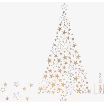 SIGEL DP084 Christmas Motif Paper Golden Tree, A4, 90 g/m² Fine Paper for Inkjet/Laser/Copier, 25 Sheets