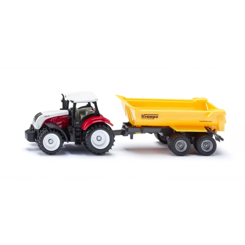 SIKU Blister Steyr with Krampe Tipper Trailer