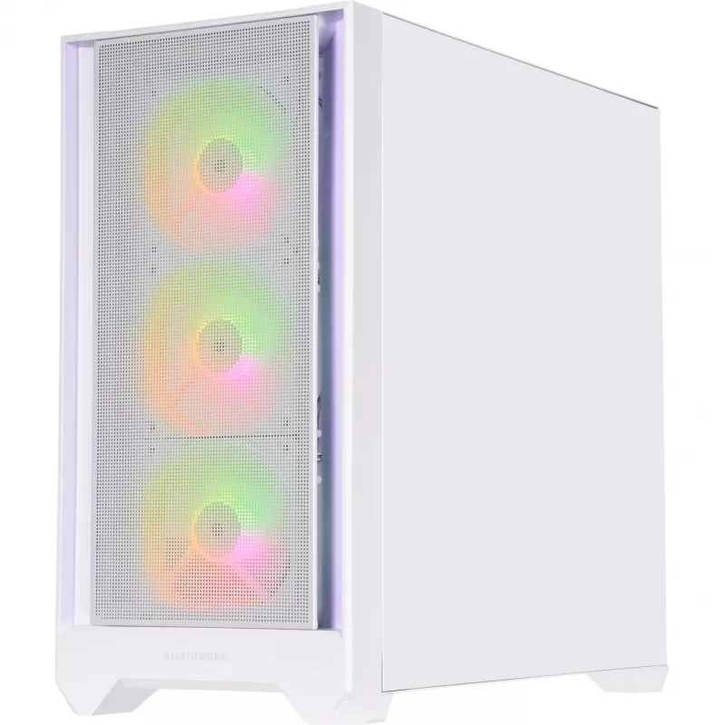 SILENTWARE Flow 110 ARGB White Tempered Glass Mid-Tower Case